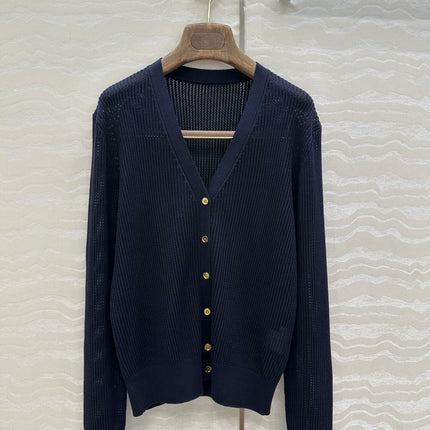 LP NAVY BLUE V-NECK KNIT CARDIGAN