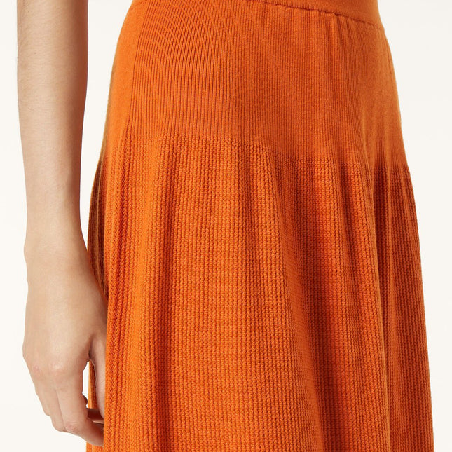 LP ORANGE KNIT MIDI SKIRT