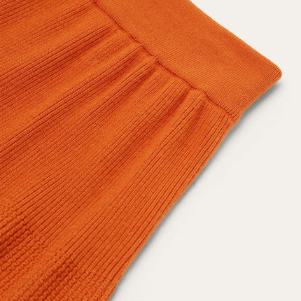 LP ORANGE KNIT MIDI SKIRT