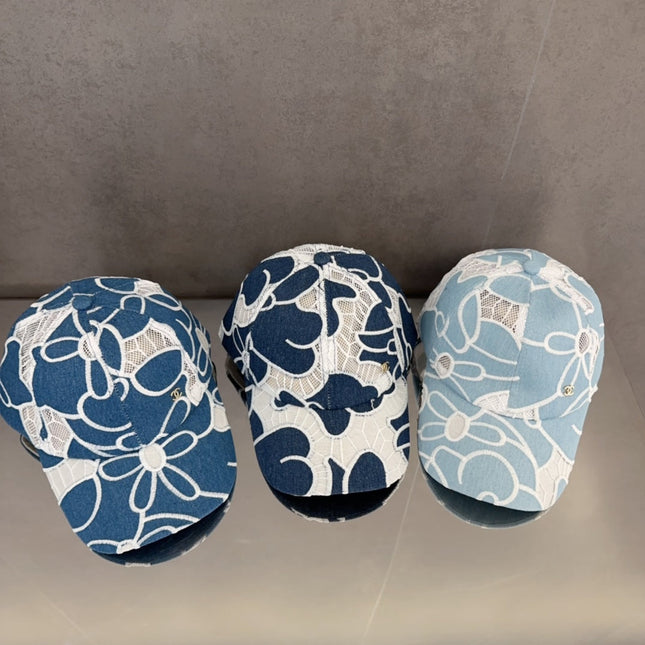 LACE FLORAL BASEBALL HAT 672633