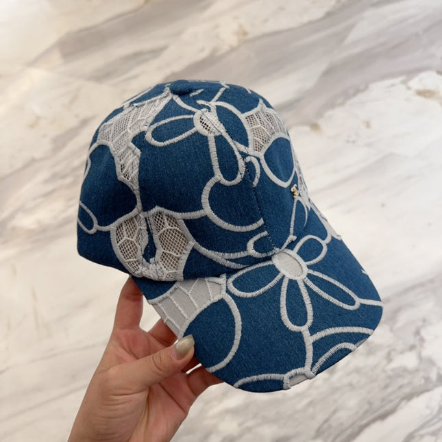 LACE FLORAL BASEBALL HAT 672633