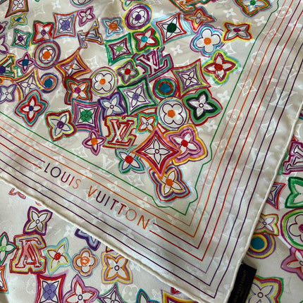 LV SCARF 90 CM IN SILK 715639