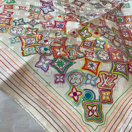 LV SCARF 90 CM IN SILK 715639
