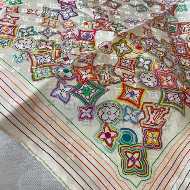 LV SCARF 90 CM IN SILK 715639