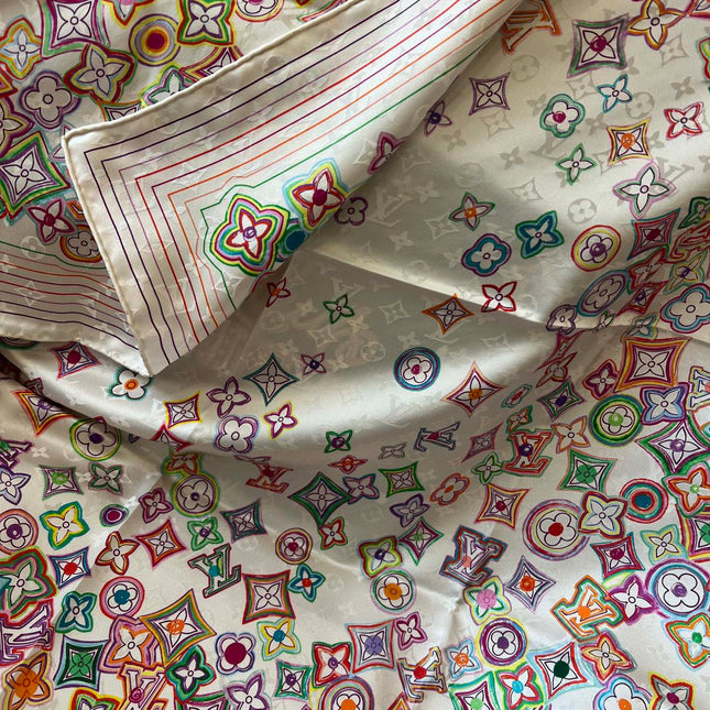LV SCARF 90 CM IN SILK 715639