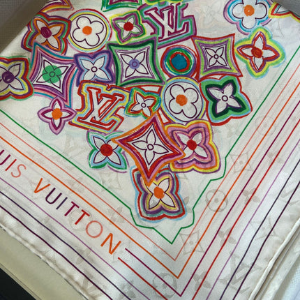 LV SCARF 90 CM IN SILK 715639