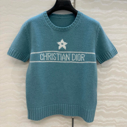 DIOR SHORT-SLEEVE CASHMERE SWEATER 264913