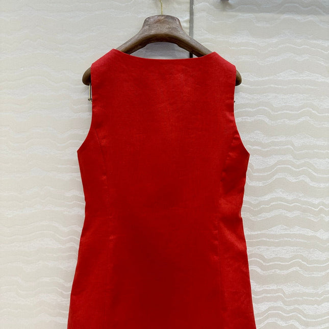 LP SLEEVELESS LINEN BLAZER 272246