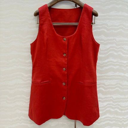 LP SLEEVELESS LINEN BLAZER 272246