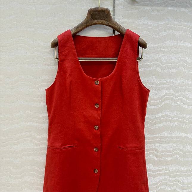 LP SLEEVELESS LINEN BLAZER 272246