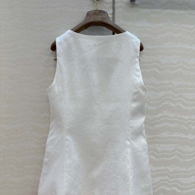 LP SLEEVELESS LINEN BLAZER 272243