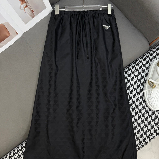 LONGLINE SKIRT STRUCTURED JACQUARD