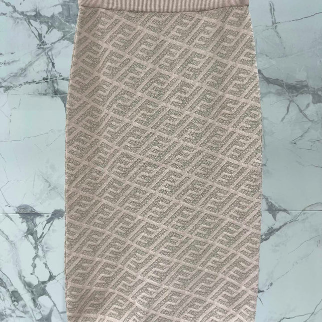 FEND 25S JACQUARD KNIT DRESS 264022