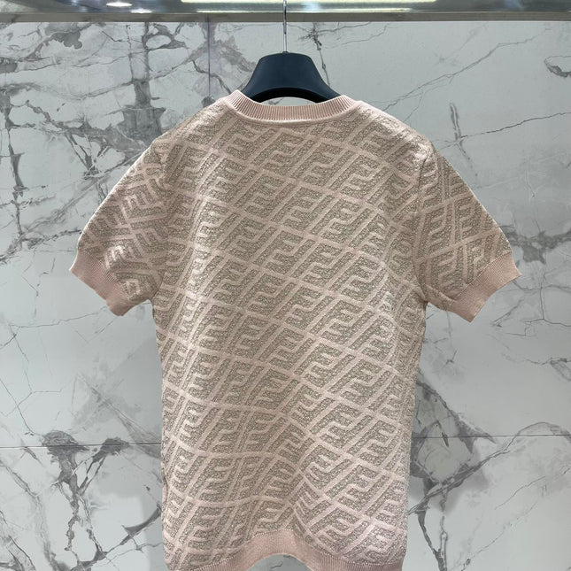 FEND 25S JACQUARD KNIT SHORT SLEEVES 264021