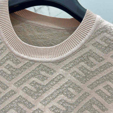 FEND 25S JACQUARD KNIT SHORT SLEEVES 264021