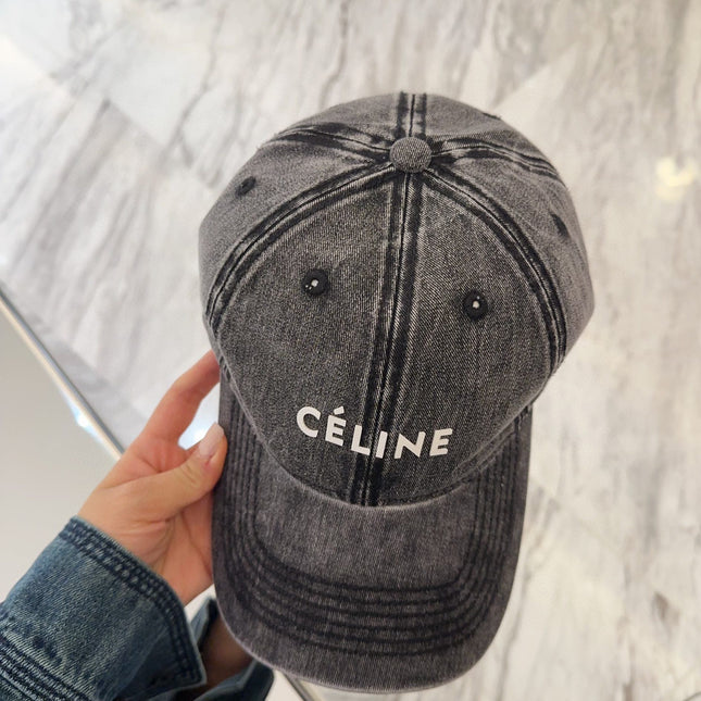 BASEBALL CAP MODEL 650042 IN WASHED BLACK DENIM