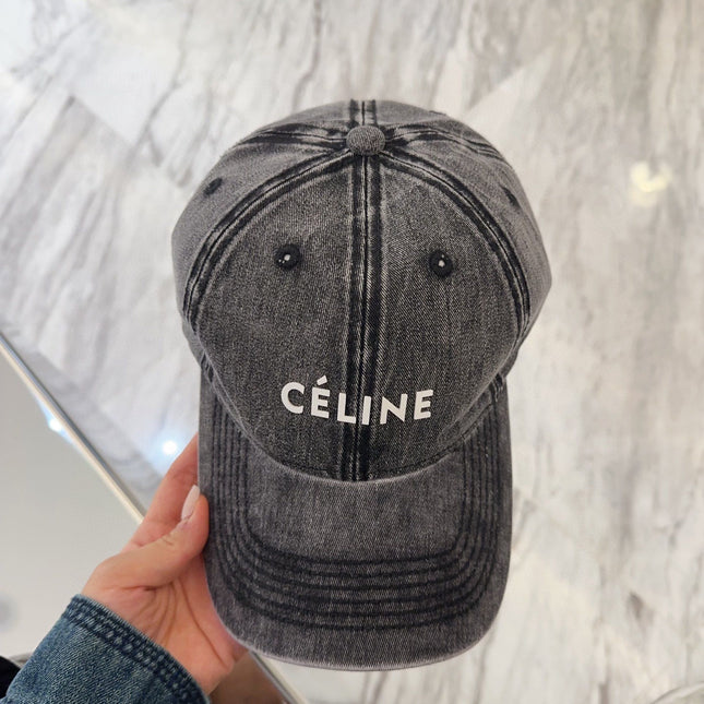 BASEBALL CAP MODEL 650042 IN WASHED BLACK DENIM