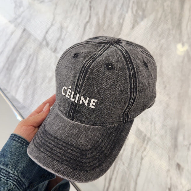 BASEBALL CAP MODEL 650042 IN WASHED BLACK DENIM