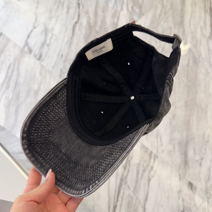BASEBALL CAP MODEL 650042 IN WASHED BLACK DENIM