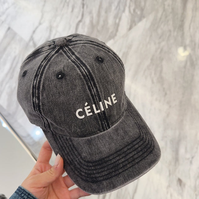 BASEBALL CAP MODEL 650042 IN WASHED BLACK DENIM