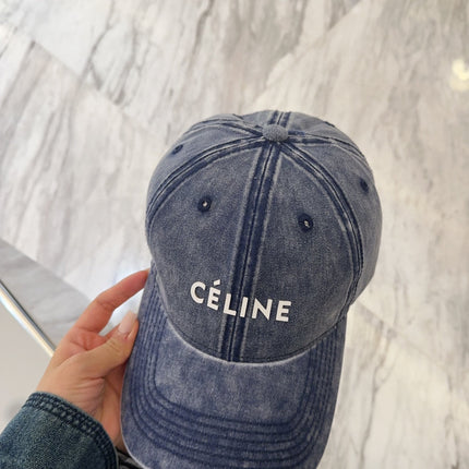 BASEBALL CAP MODEL 650044 IN WASHED BLUE DENIM