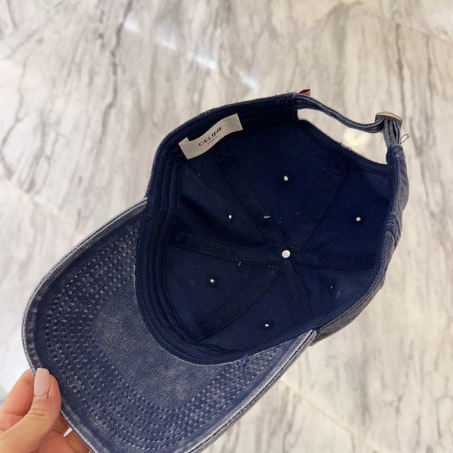 BASEBALL CAP MODEL 650044 IN WASHED BLUE DENIM