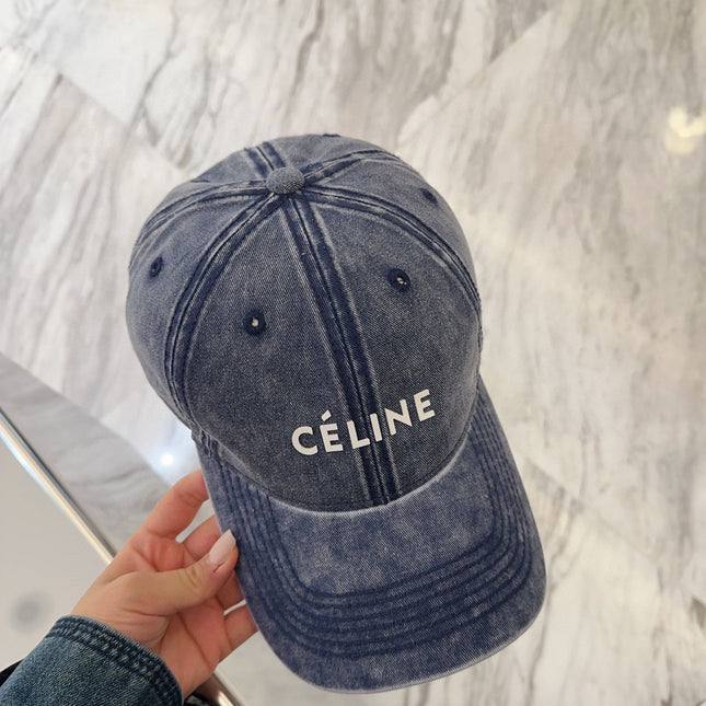 BASEBALL CAP MODEL 650044 IN WASHED BLUE DENIM