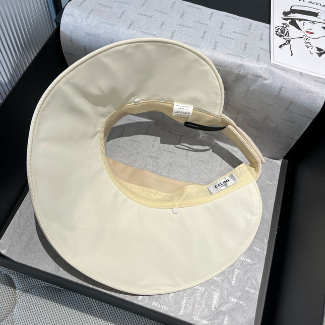 WIDE BRIM HALF HEAD HAT MODEL 650344 IN CREAM WHITE PLEATED SATIN