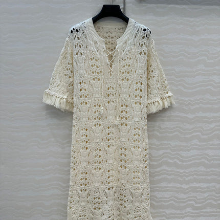 DIOR ELEGANT FRINGE DRESS 270063