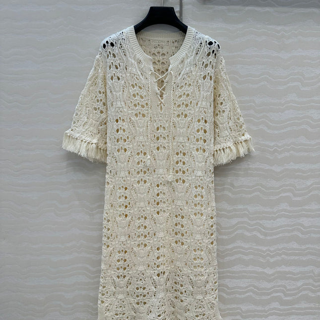 DIOR ELEGANT FRINGE DRESS 270063