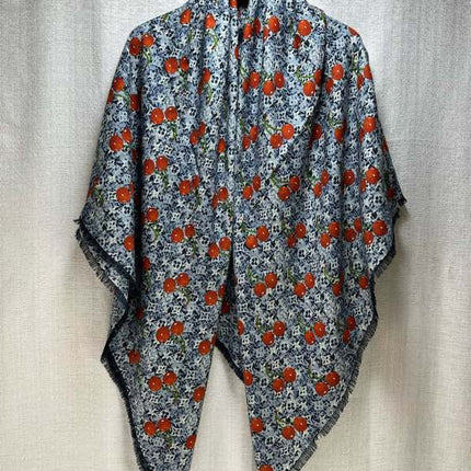 LV SCARF 140 CM IN SILK-CASHMERE BLEND 709636