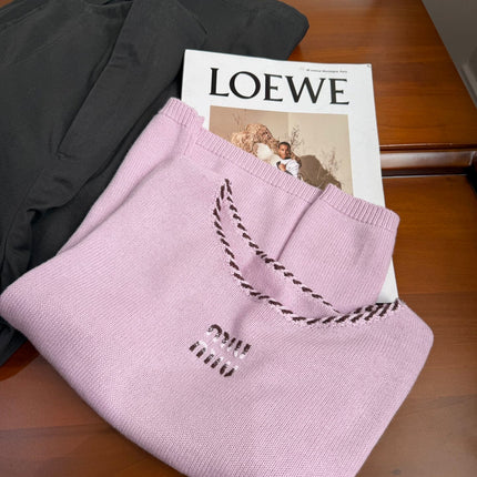 MIUMIU SHORT-SLEEVE KNIT TOP STYLE 347