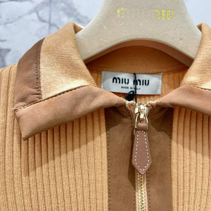 MIUMIU SHORT-SLEEVE KNIT TOP STYLE 263