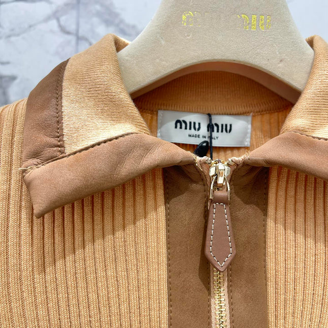 MIUMIU SHORT-SLEEVE KNIT TOP STYLE 263