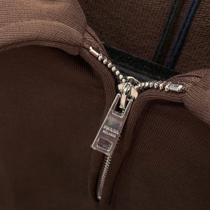 PRADA FLEECE JACKET WITH LAPEL STYLE 21