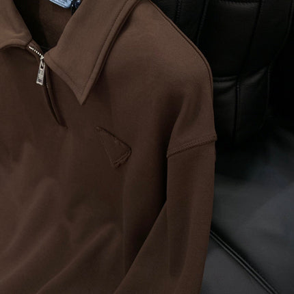 PRADA FLEECE JACKET WITH LAPEL STYLE 21