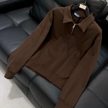 PRADA FLEECE JACKET WITH LAPEL STYLE 21