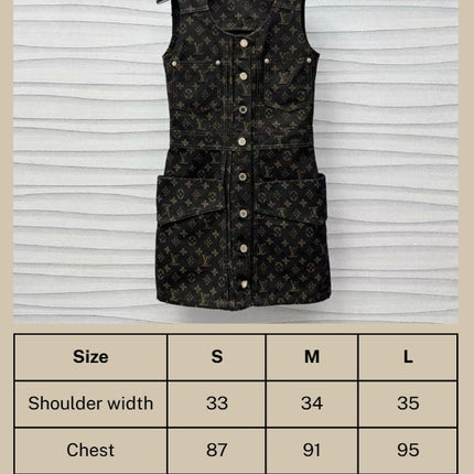 LV Monogram Denim Set