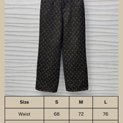 LV Monogram Denim Set