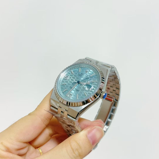 OYSTER PERPETUAL DATEJUST WATCH IN BLUE