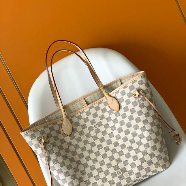 NEVERFULL MM 32 GREY CREAM DAMIER AZUR INSIDE COLOUR 1