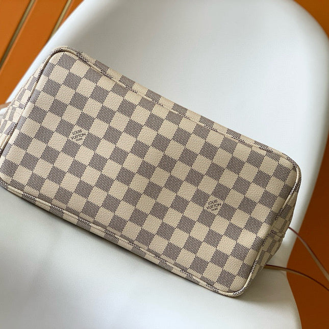 NEVERFULL MM 32 GREY CREAM DAMIER AZUR INSIDE COLOUR 1