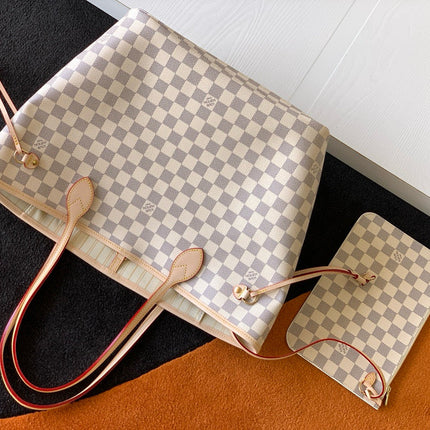 NEVERFULL MM 32 GREY CREAM DAMIER AZUR INSIDE COLOUR 1