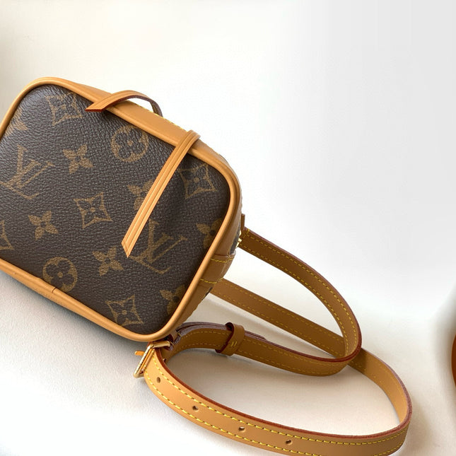 NANO NOÉ 16 IN BROWN MONOGRAM CALFSKIN