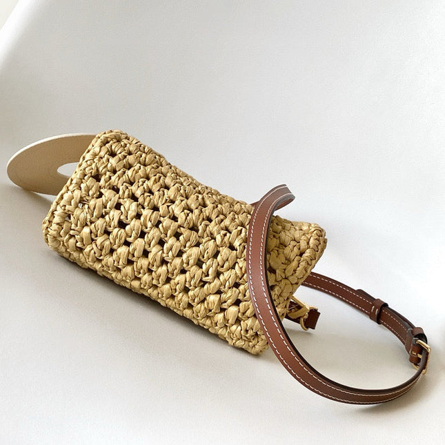 NANO SPEEDY 16 IN RAFFIA GOLD HARDWARE