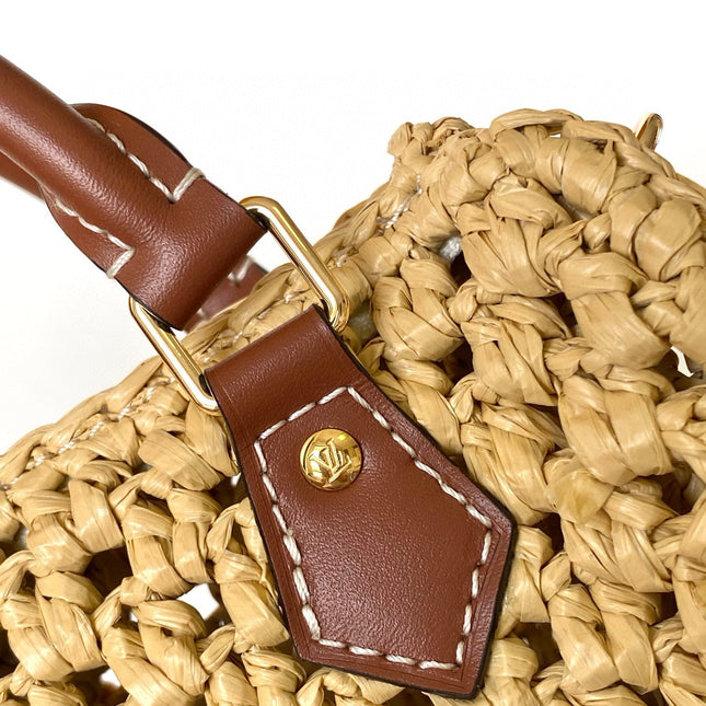 NANO SPEEDY 16 IN RAFFIA GOLD HARDWARE