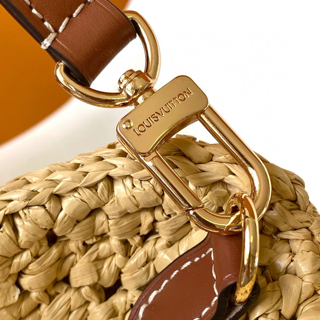 NANO SPEEDY 16 IN RAFFIA GOLD HARDWARE