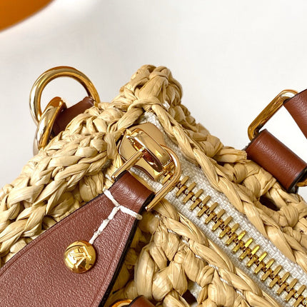 NANO SPEEDY 16 IN RAFFIA GOLD HARDWARE