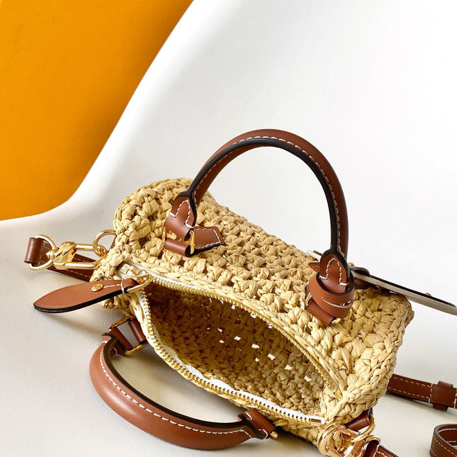 NANO SPEEDY 16 IN RAFFIA GOLD HARDWARE