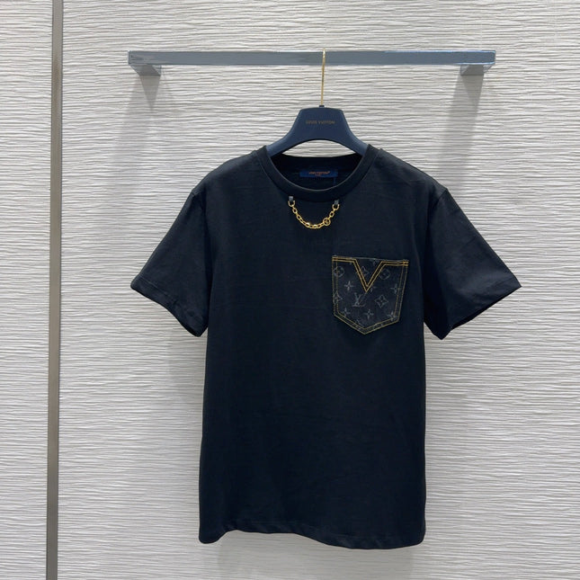 LV T-SHIRT BLACK 290187